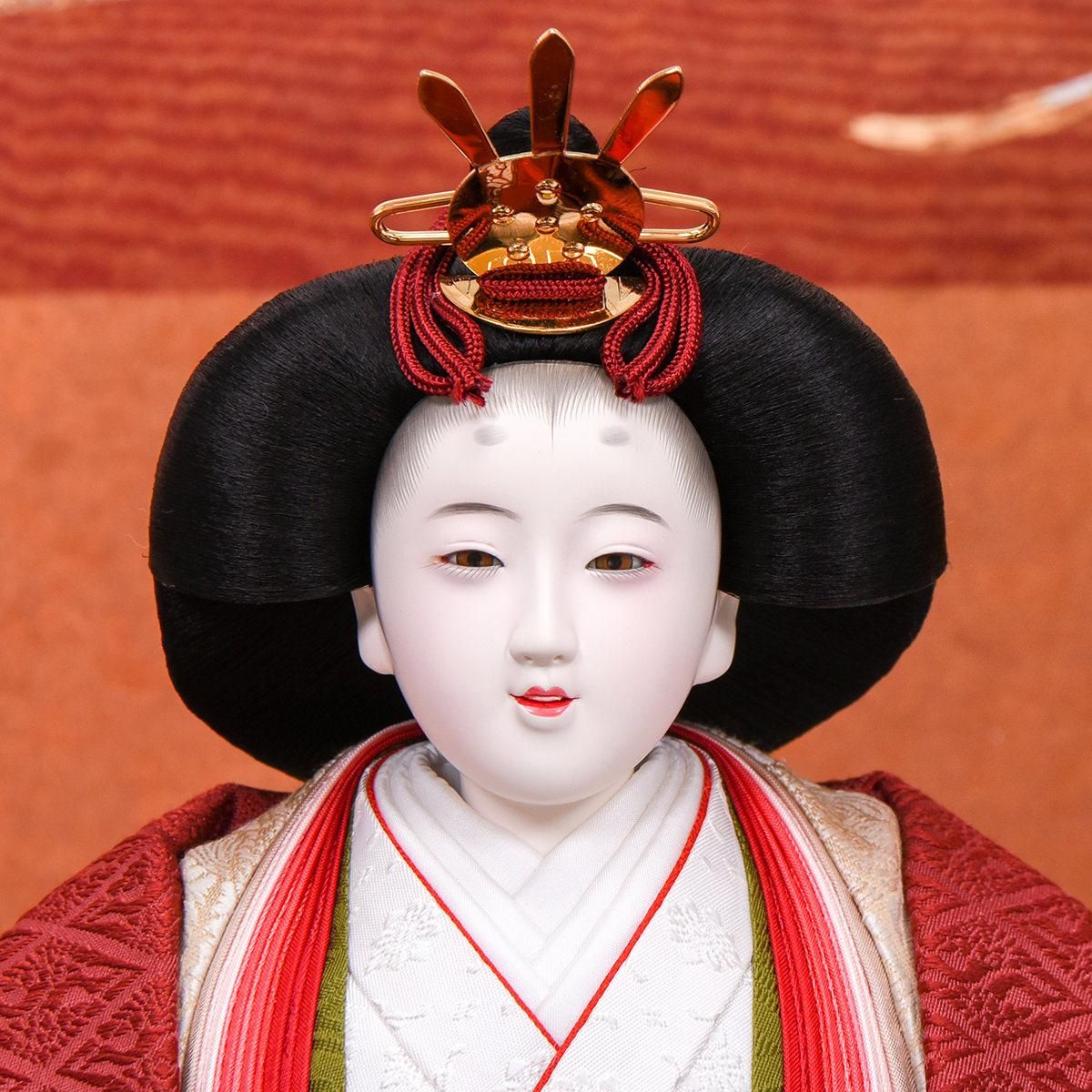 ひな人形 京六番親王 五人飾り 本金青 清水久遊 ひな人形 京六番親王 五人飾り 本金青 清水久遊