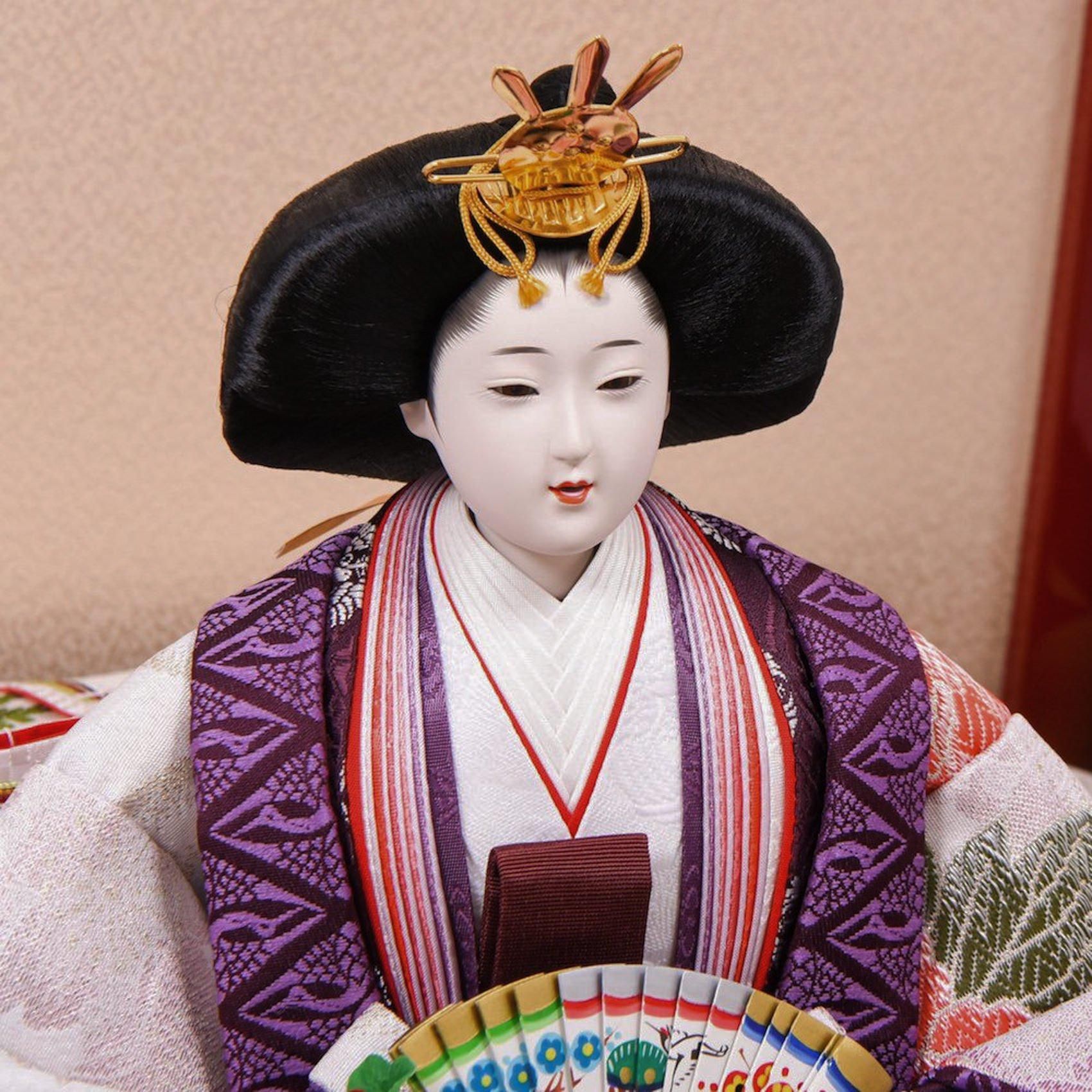 ひな人形 親王飾り 蘇芳帯織 祥秀作