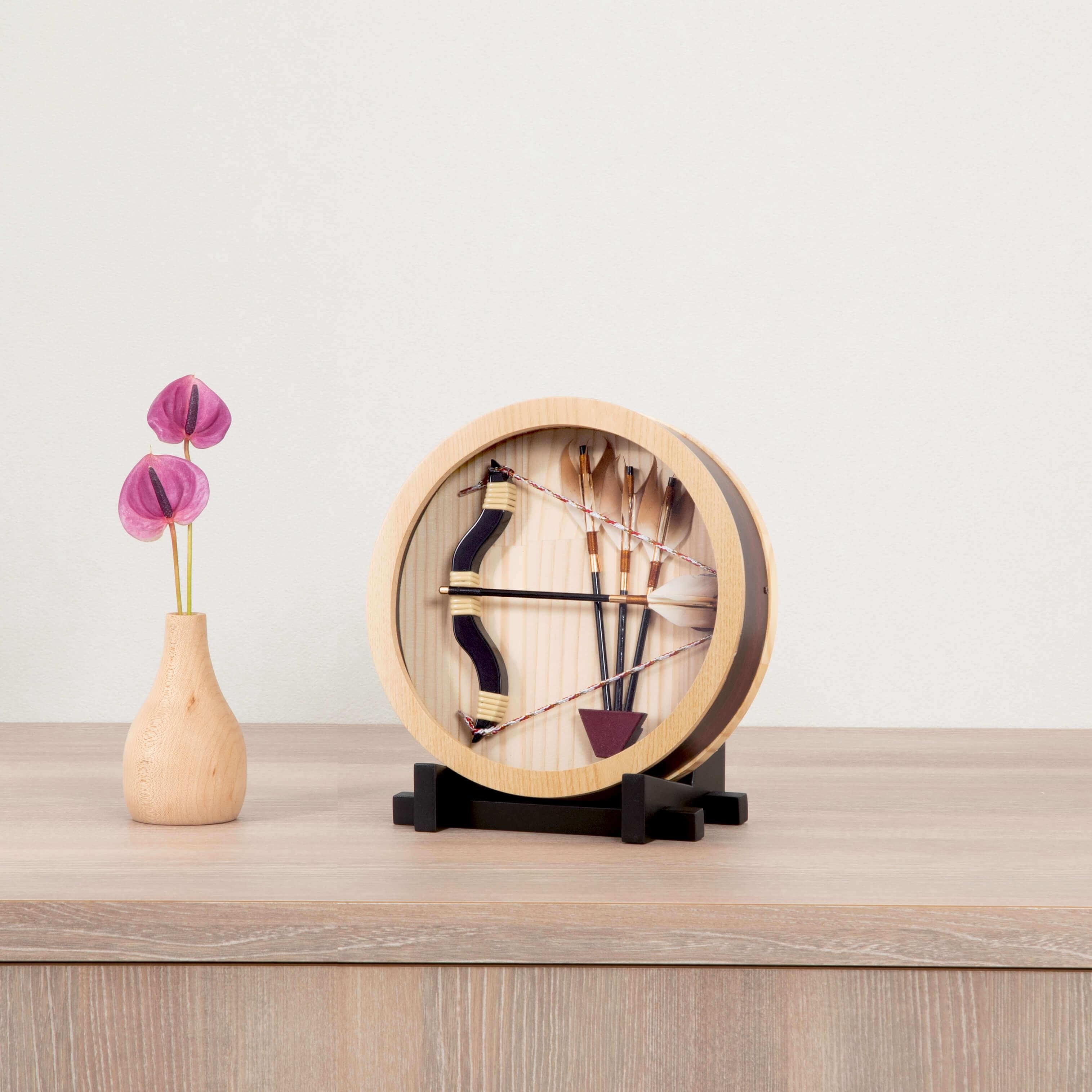 5号壁掛け白木仁和(破魔弓 破魔矢 インテリア スタイリッシュ モダン