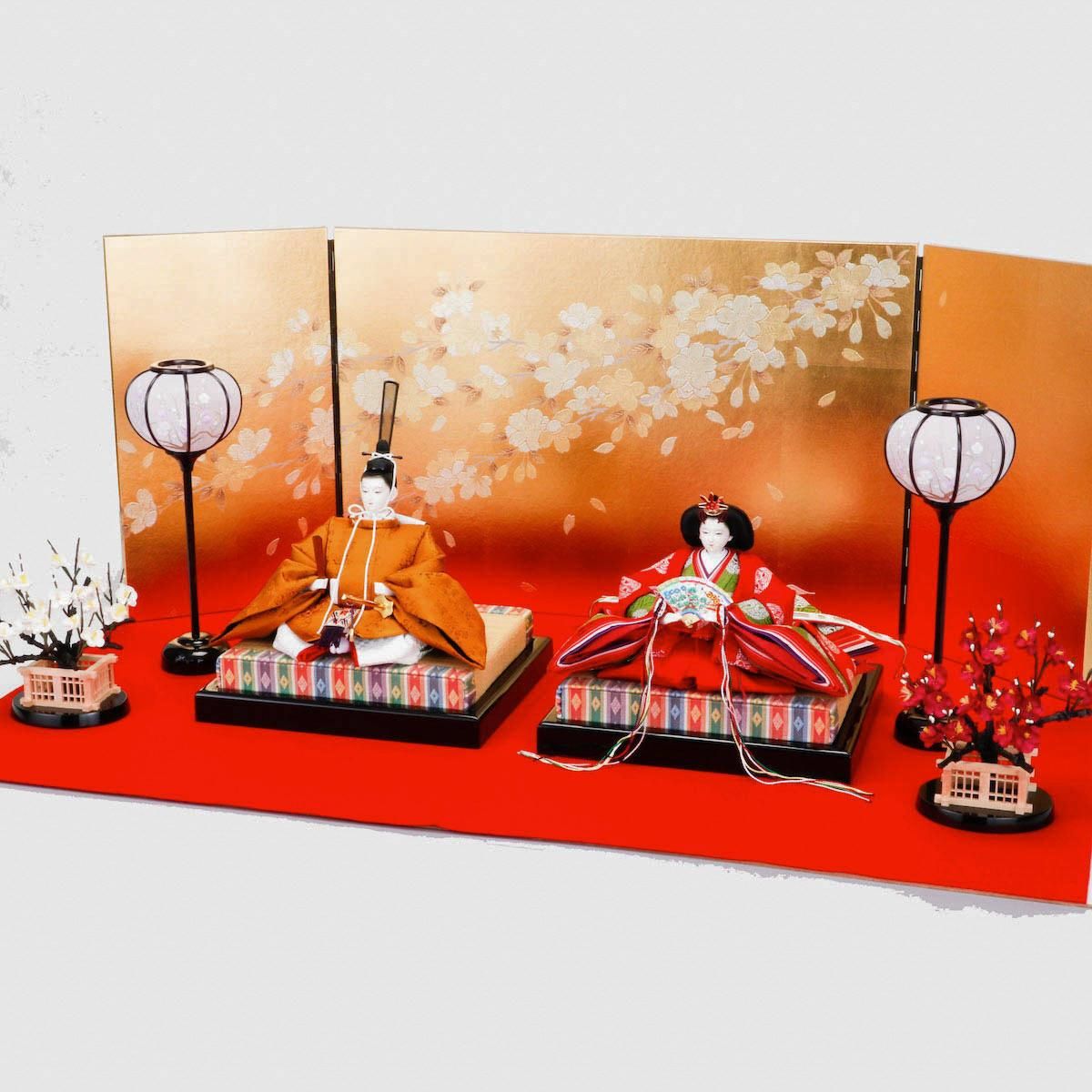 雛人形 京九番 親王飾り 黄櫨染 望月麗光