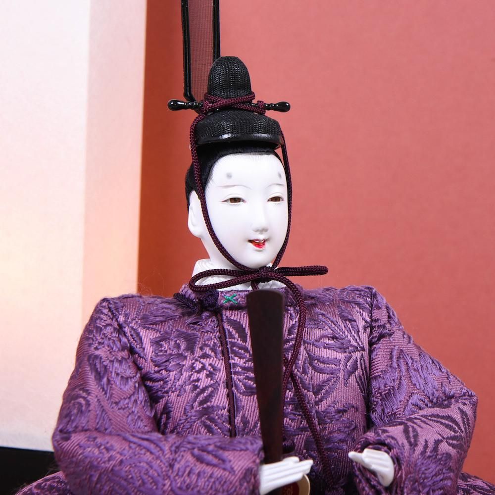 ひな人形 大三五 親王飾り 正絹雲立涌 桐塑本練頭