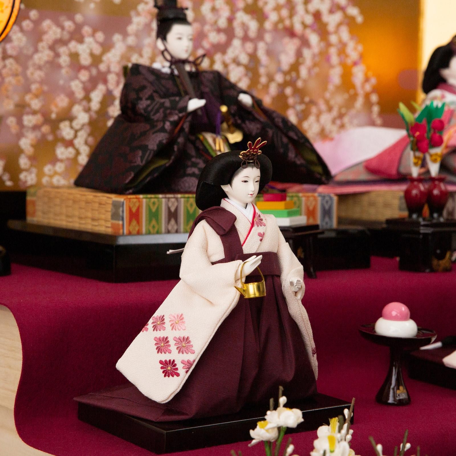 ひな祭り＊収納三段飾台＊展示品