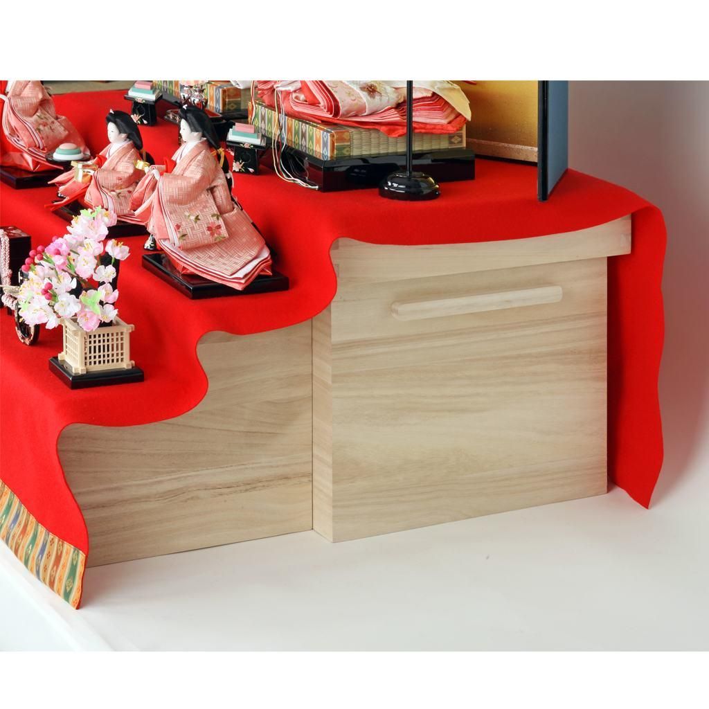 雛人形 三五 収納五人飾 三段飾り 小出松寿