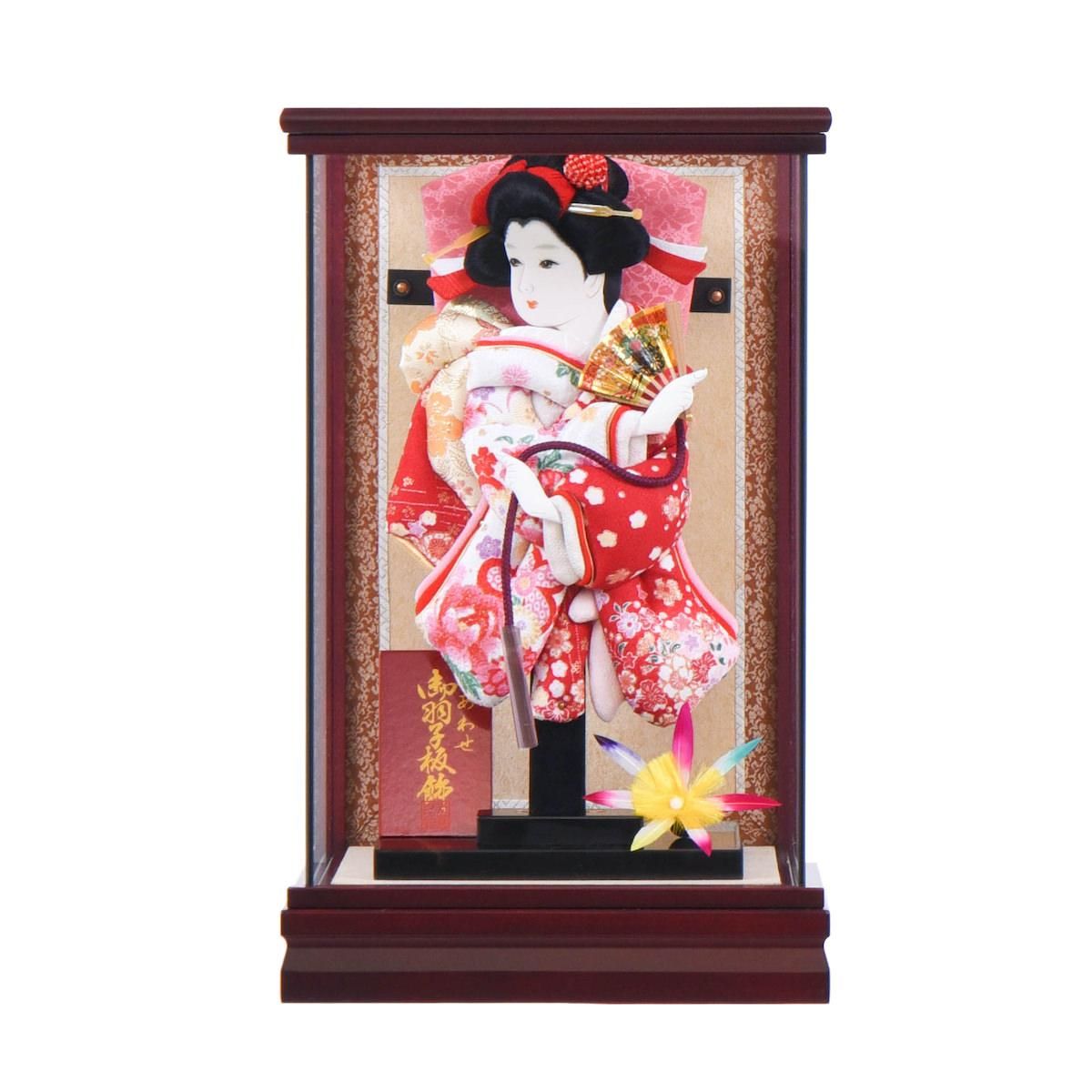 ちりめん羽子板 真似る
