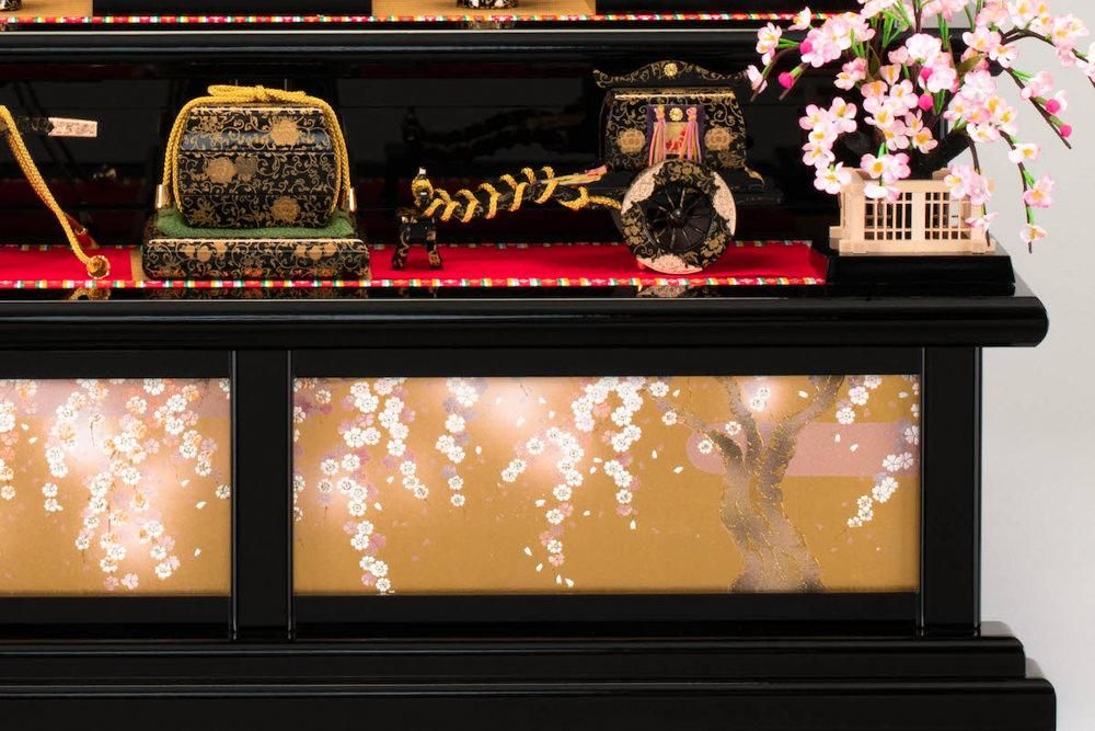 雛人形 京九番(十番) 五人飾 桜華 京刺繍 小出松寿