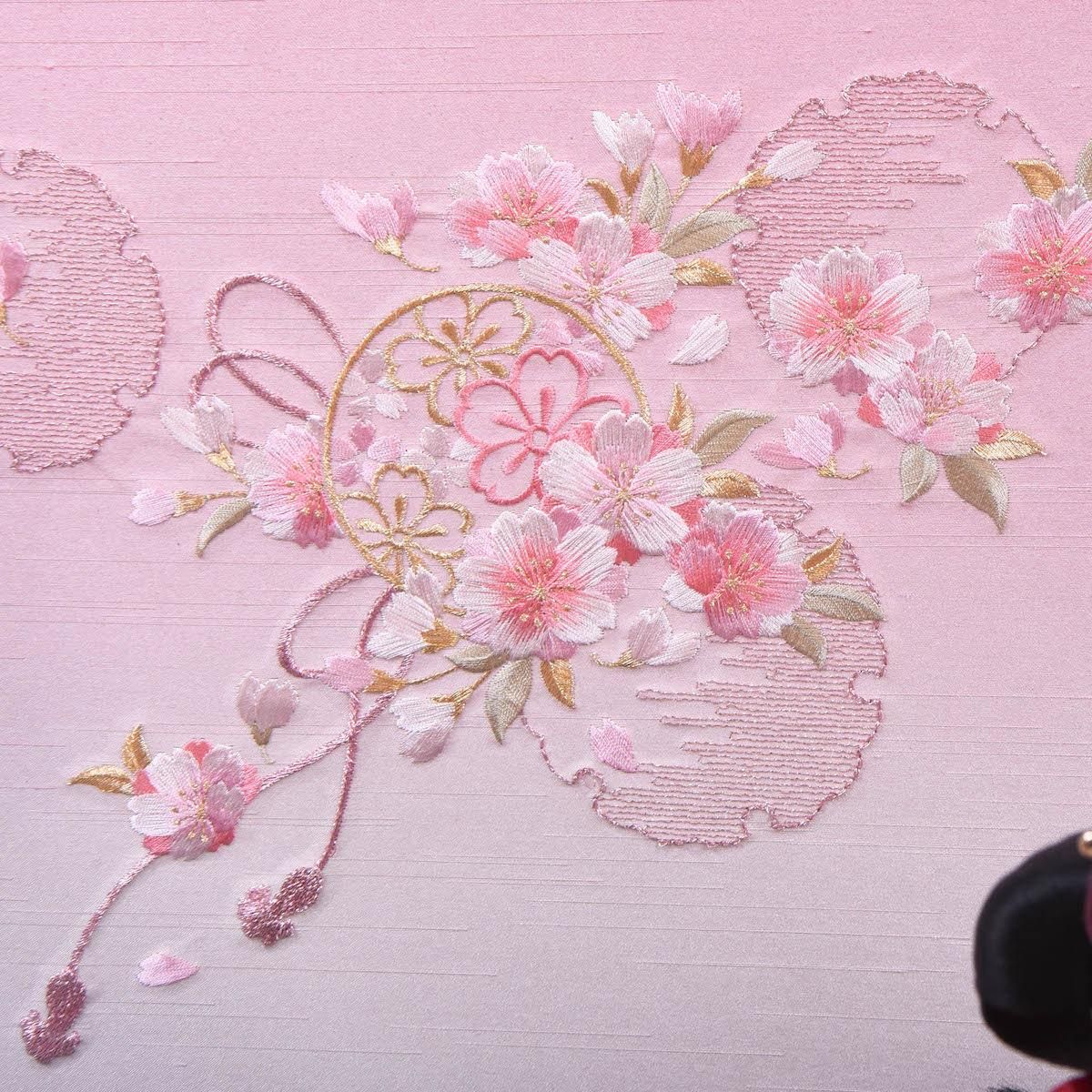 雛人形 三五 西陣金襴 親王飾り ピンク 可愛い 雛人形 三五 西陣金襴 親王飾り ピンク 可愛い