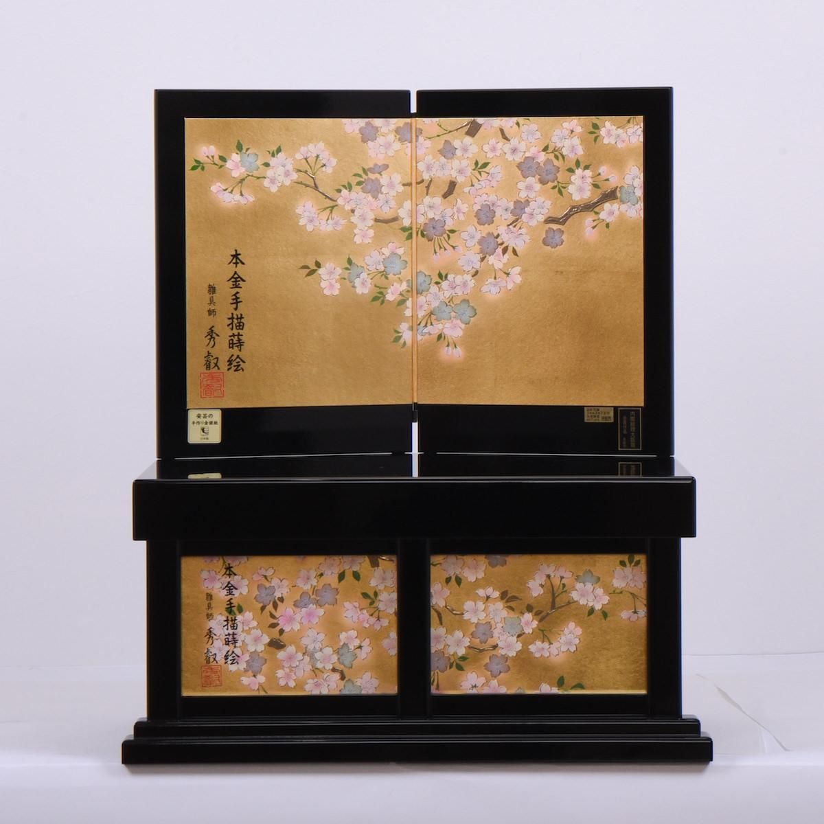 10号 国宝 竹雀兜飾り 金沢桜華収納台 雄山作