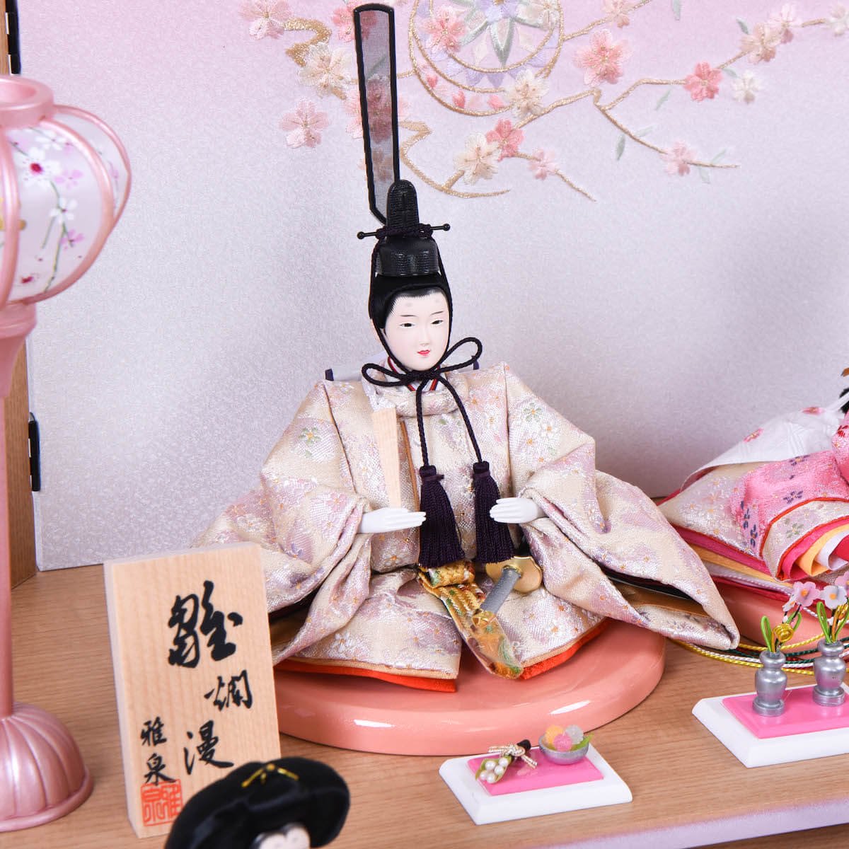 世界の のんちゃん:雛人形、ほら工房、浜田純子作「春爛漫」 雛人形 