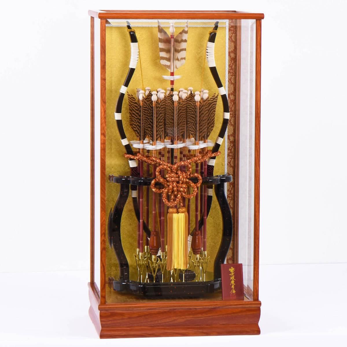 御破魔弓飾 白鷹 祥秀作 絆20号百矢台(白鷹/金鶏鳥)本格 光鶴(破魔弓 破魔矢 初正月 男の子