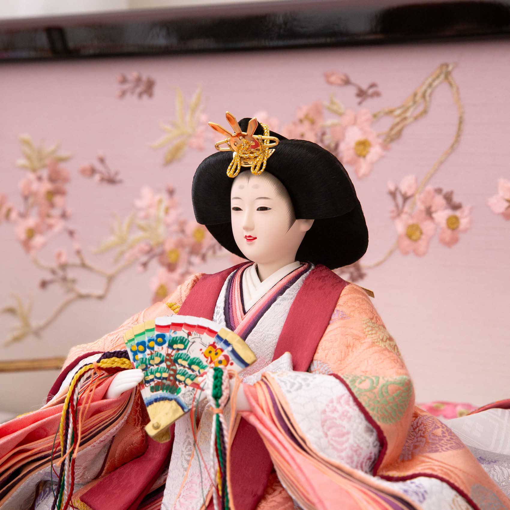 木製羽子板 日本人形 - 正月