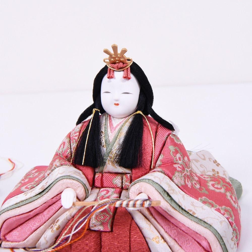 木目込人形 一秀 桃山雛正倉院名物裂正絹 収納台
