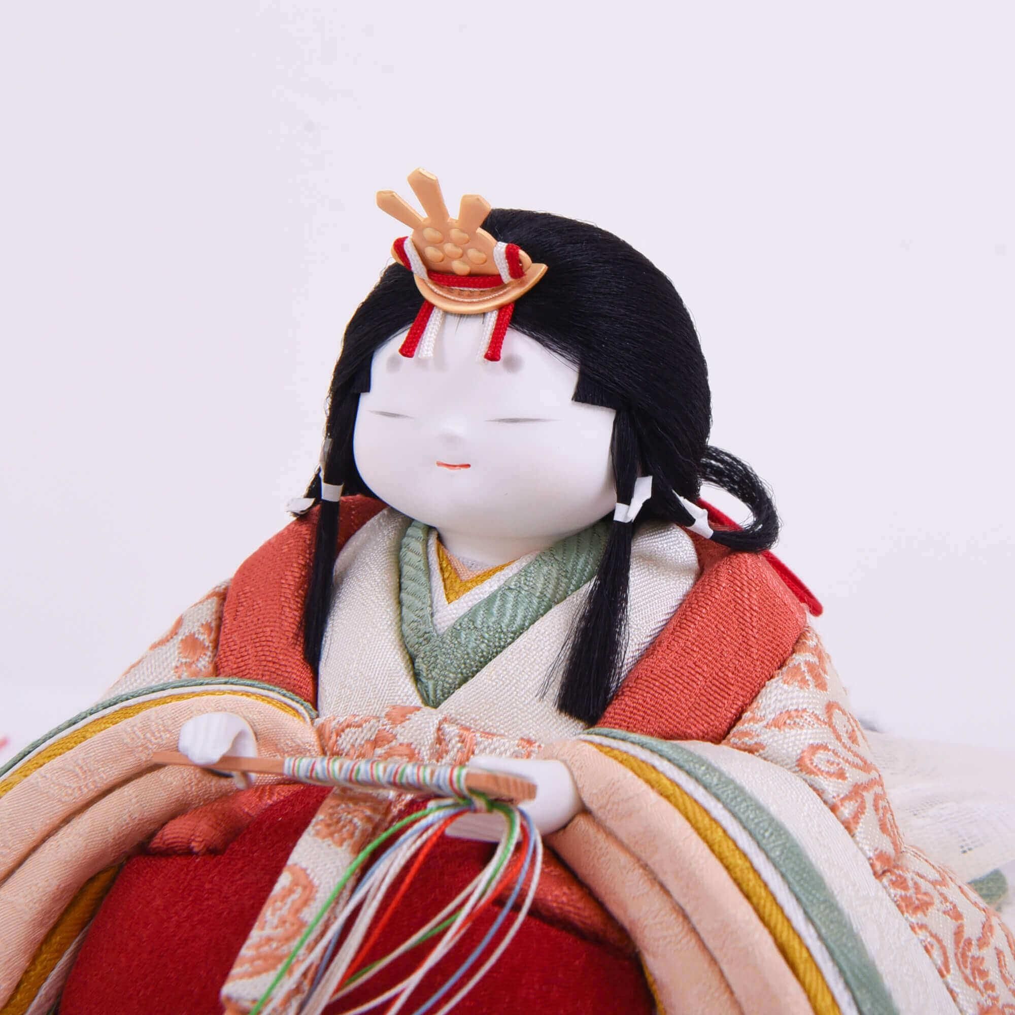 三越◆ミニ雛人形 ガラスケース入り◆ビンテージ 薬玉 木目込人形 三越◇ミニ雛人形 ガラスケース入り◇ビンテージ 薬玉 木目込