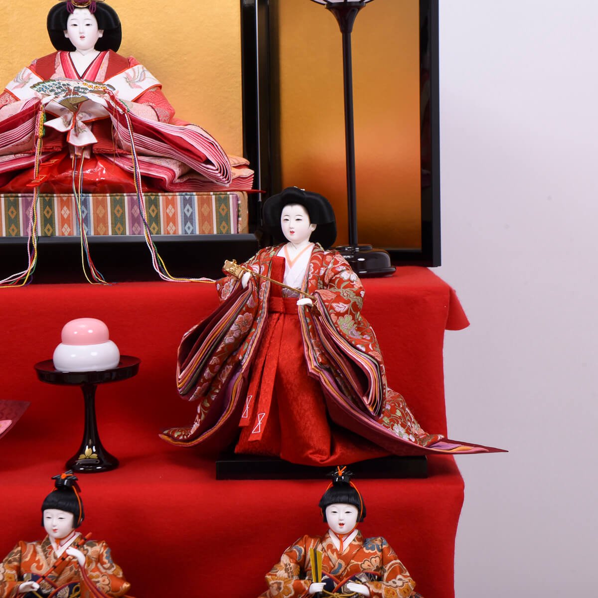 七段飾り40号用 人形 西陣金襴古式仕立 - 雛人形・ひな祭り