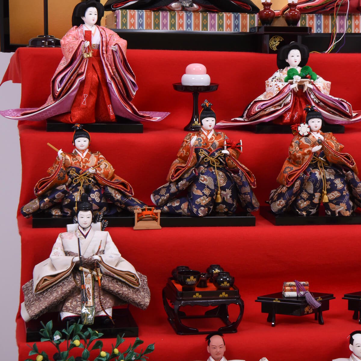 展示品】ひな人形 豪華三段飾り 雛人形 380000円のお品 - ひな人形
