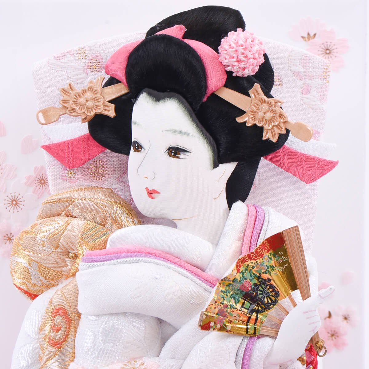 羽子板 舞桜 10号 アクリル 可愛い ピンク羽子板 - 雛人形・五月人形