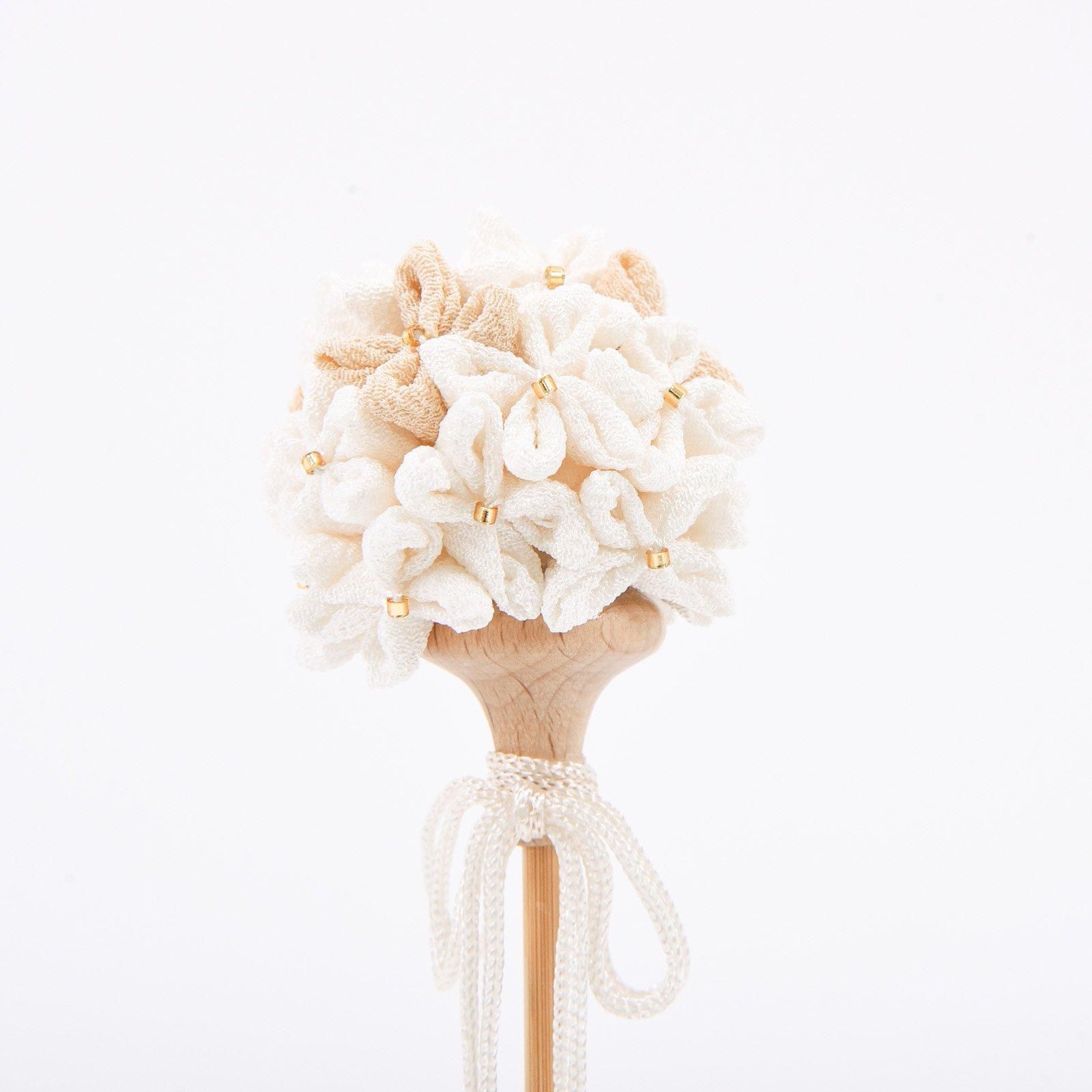 桃山雛 ひな人形 花飾り付き 木目込み雛人形】桃山雛(水色・ピンク) 親王飾り〈木村一秀作