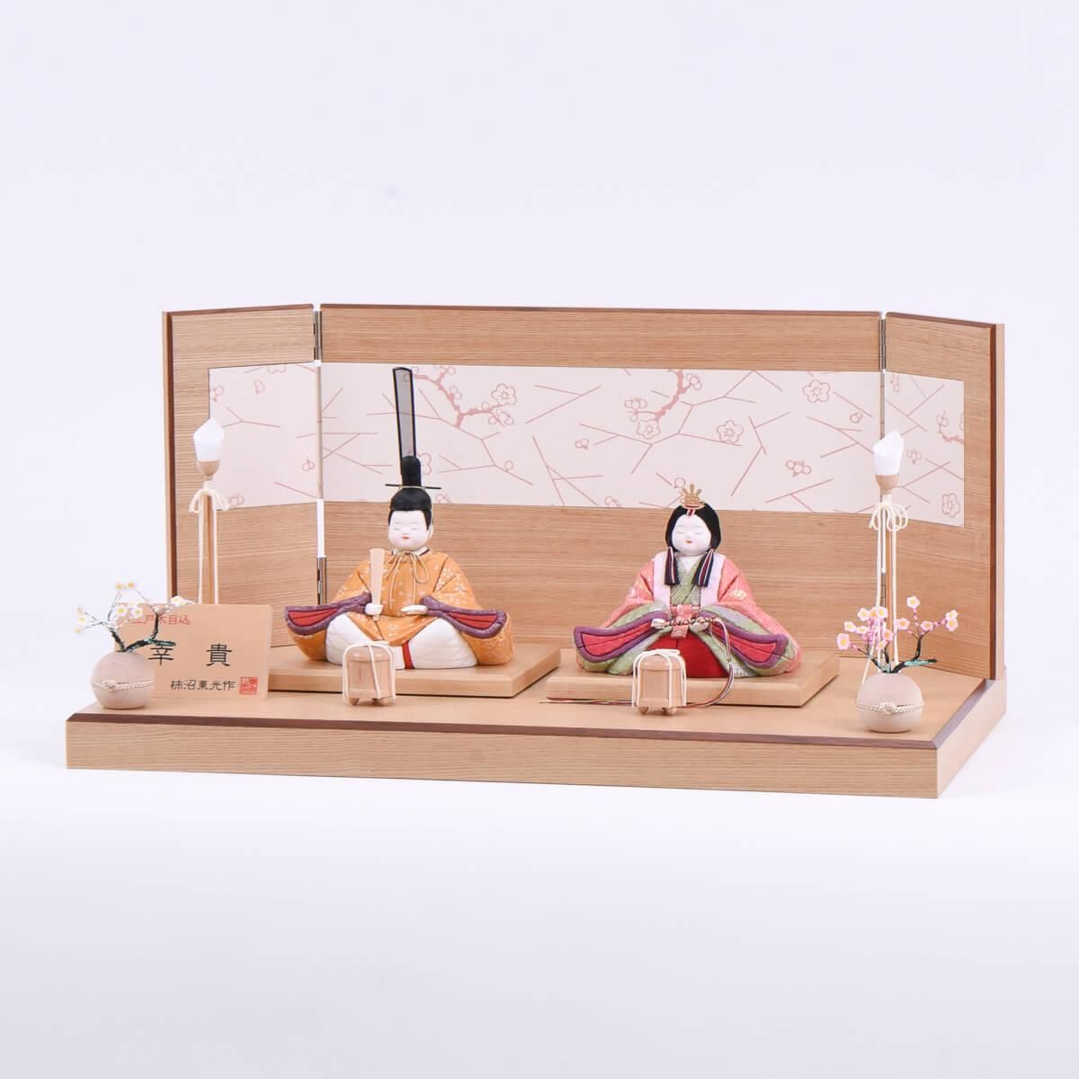 木目込み人形 ( 柿沼東光 作 ) よろこび 折り鶴 - メルカリ