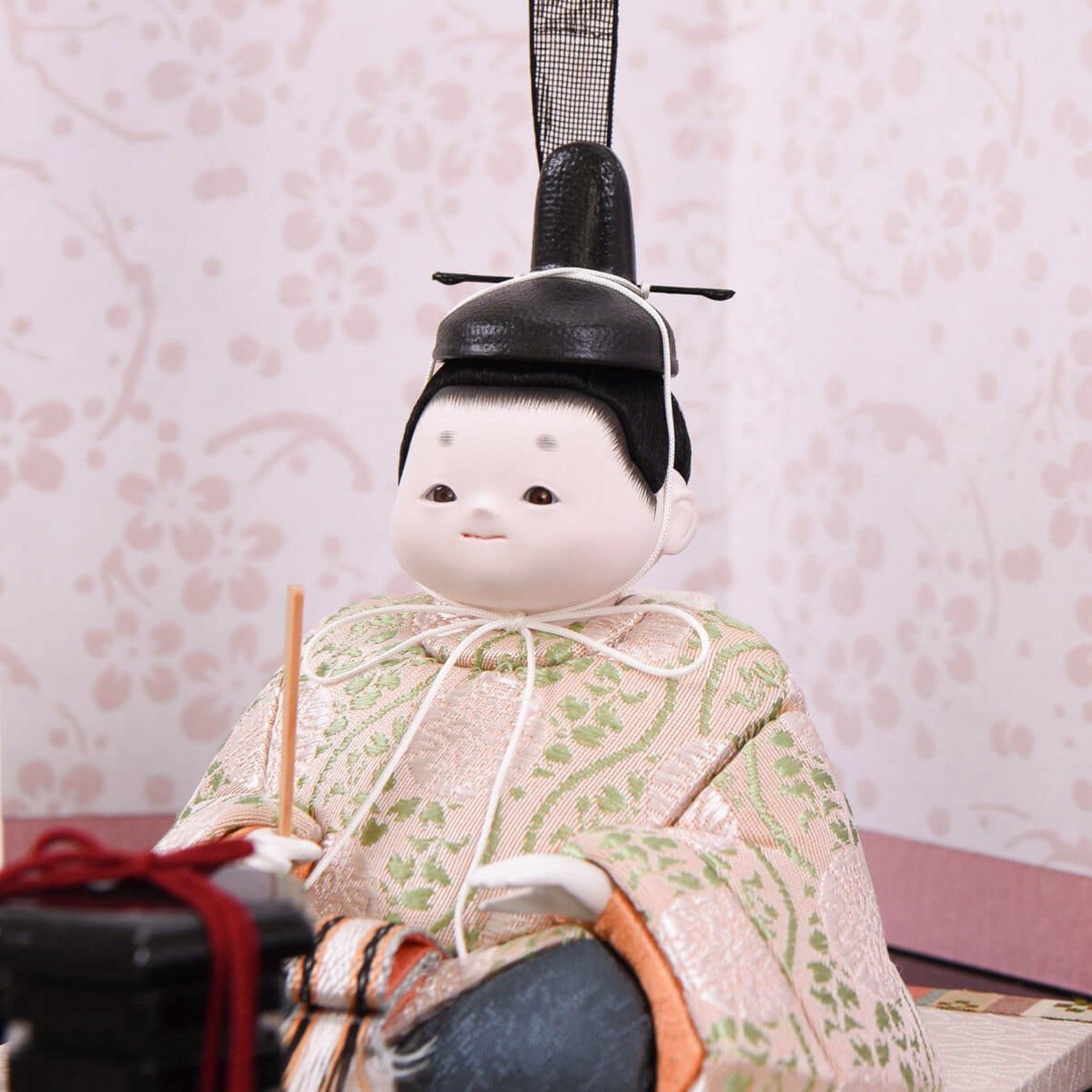 ひな人形 きめこみ人形 杏 収納台 幸一光