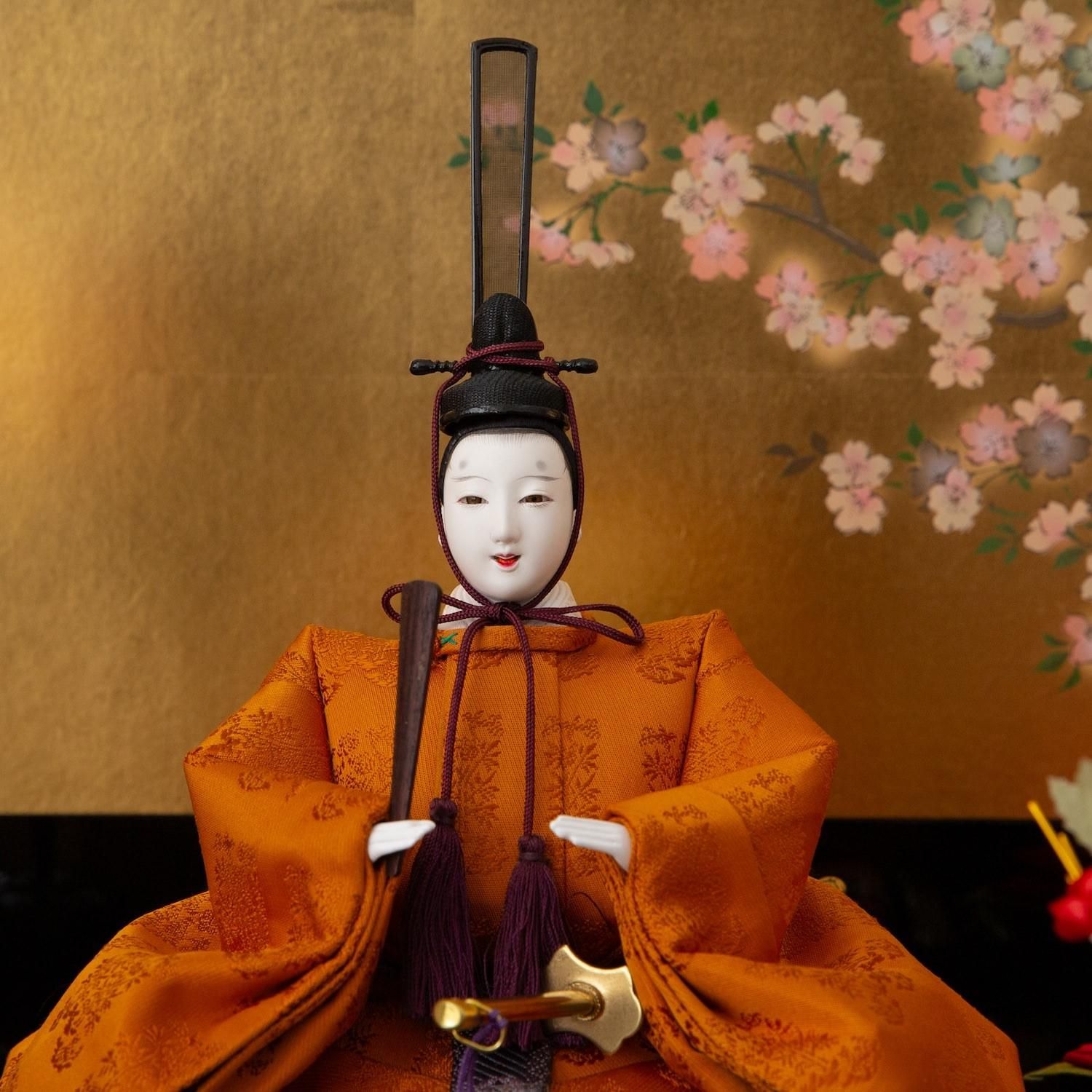 ひな人形 三五 雲立湧有職親王 清水久遊 収納台