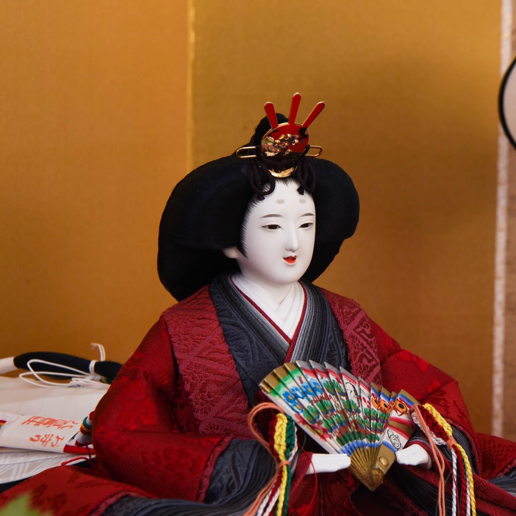 雛人形 京十番(大三五) 桐塑本練頭 雲立涌 清水久遊