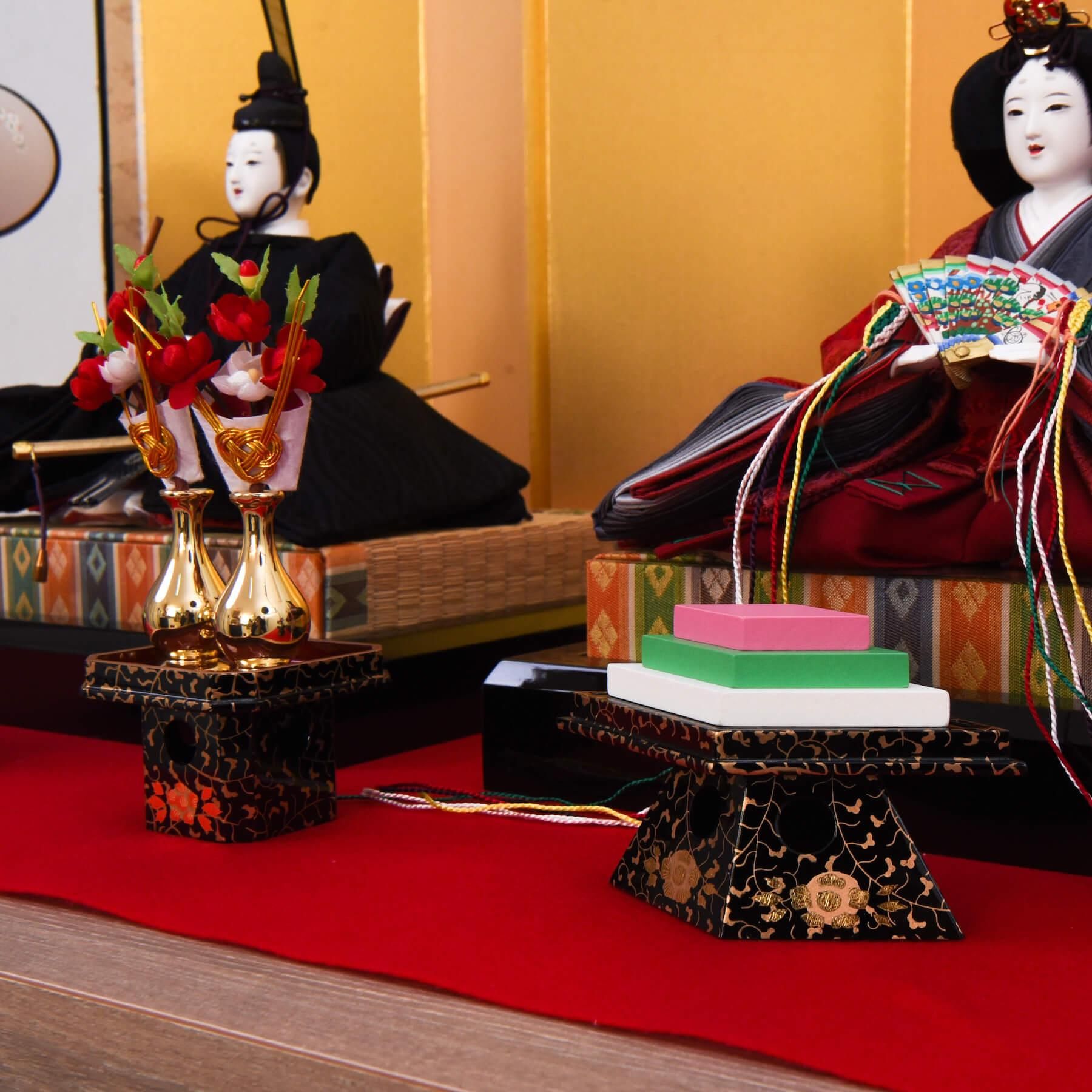 雛人形 京十番(大三五) 桐塑本練頭 雲立涌 清水久遊