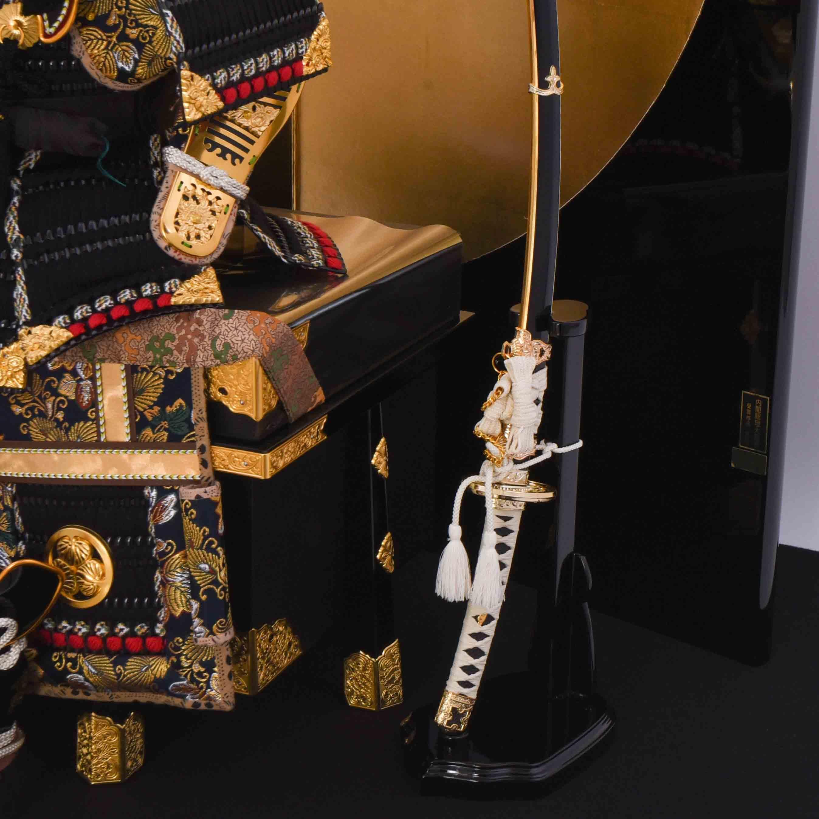 徳川家康公12号鎧飾り お節句鎧 12号 徳川家康公鎧飾 飛鶴 平安翠鳳作