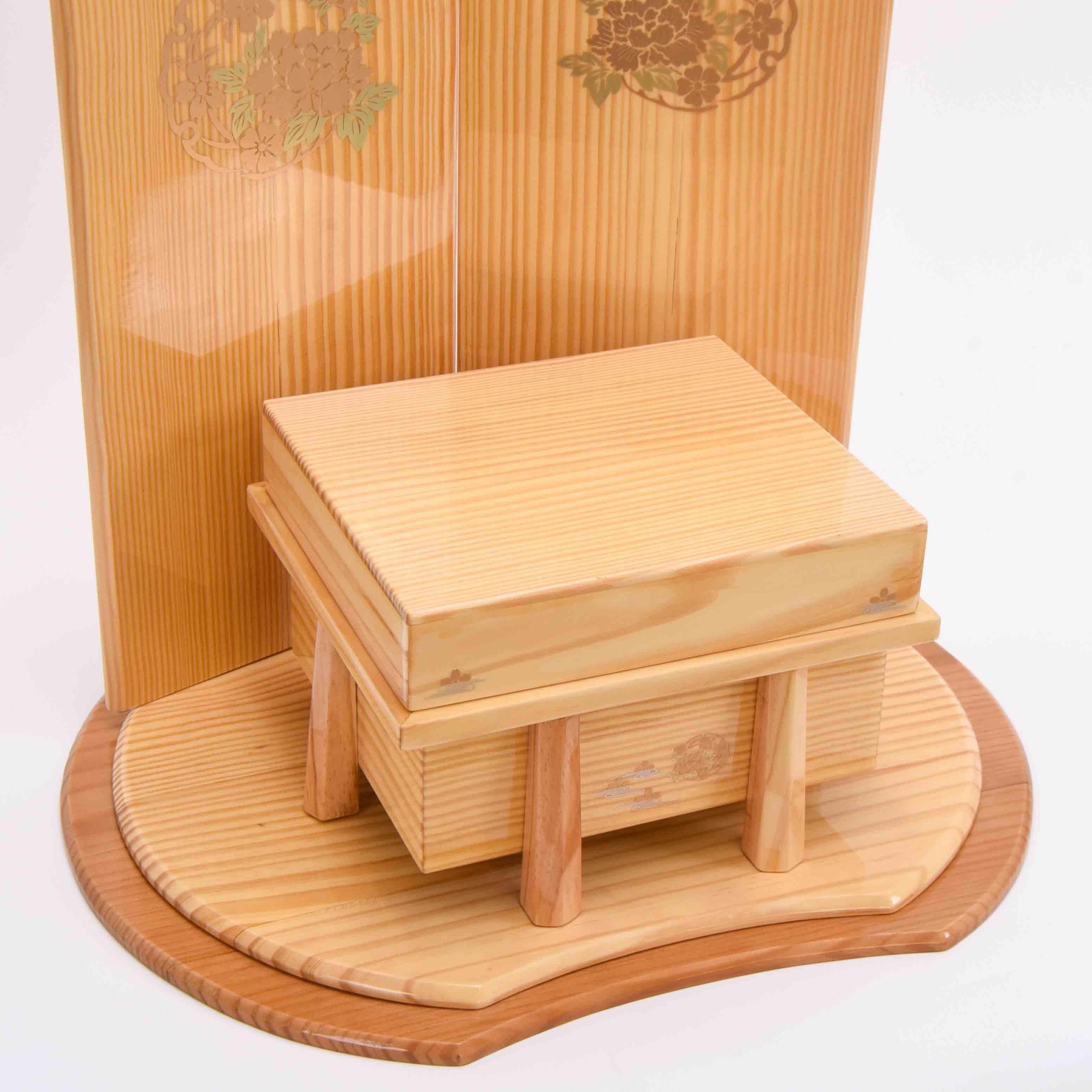 割引価格 ナチュラル 白木台屏風 単品 子どもの日