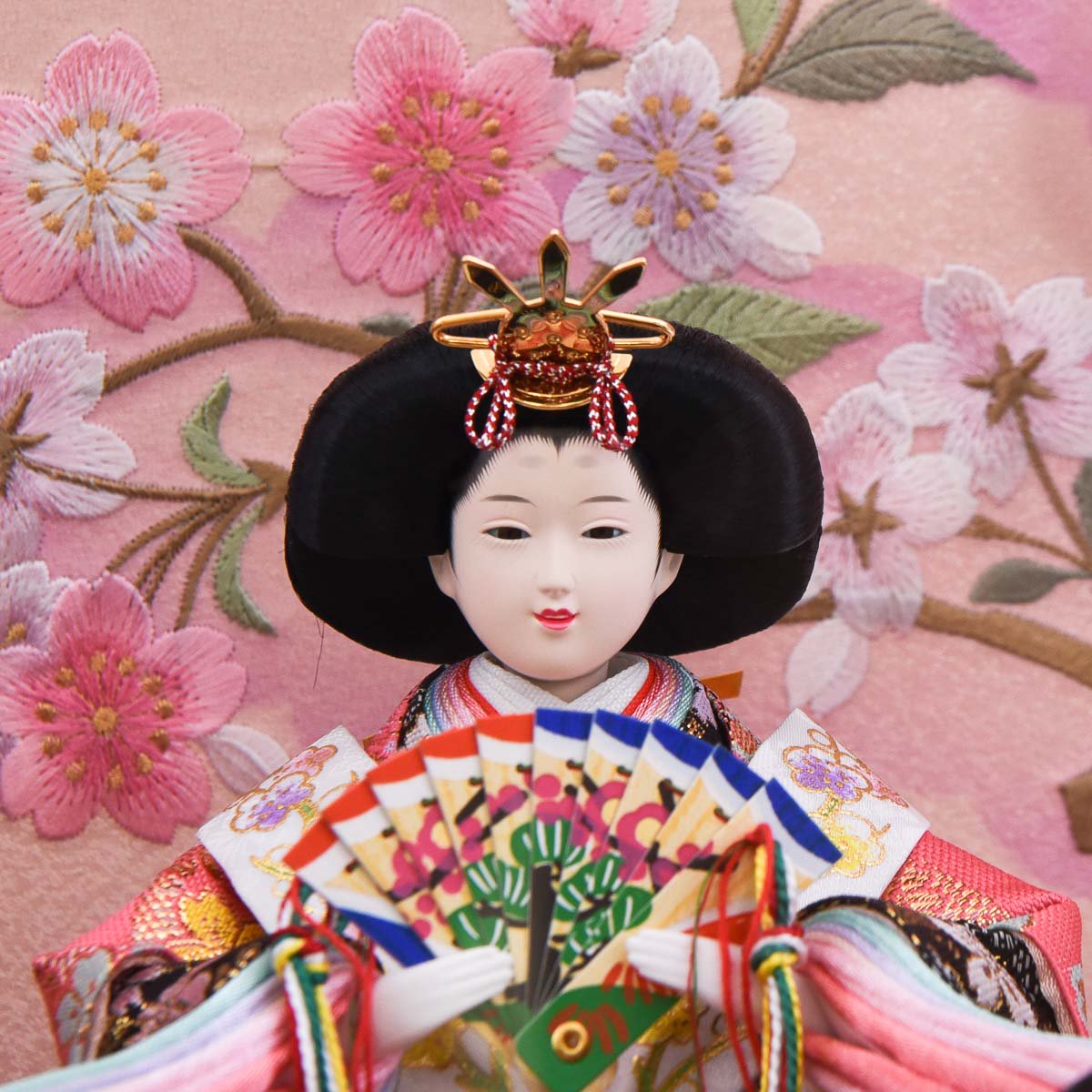 ひな人形 ケース 芥子 アクリル五人飾り - 雛人形・五月人形・羽子板