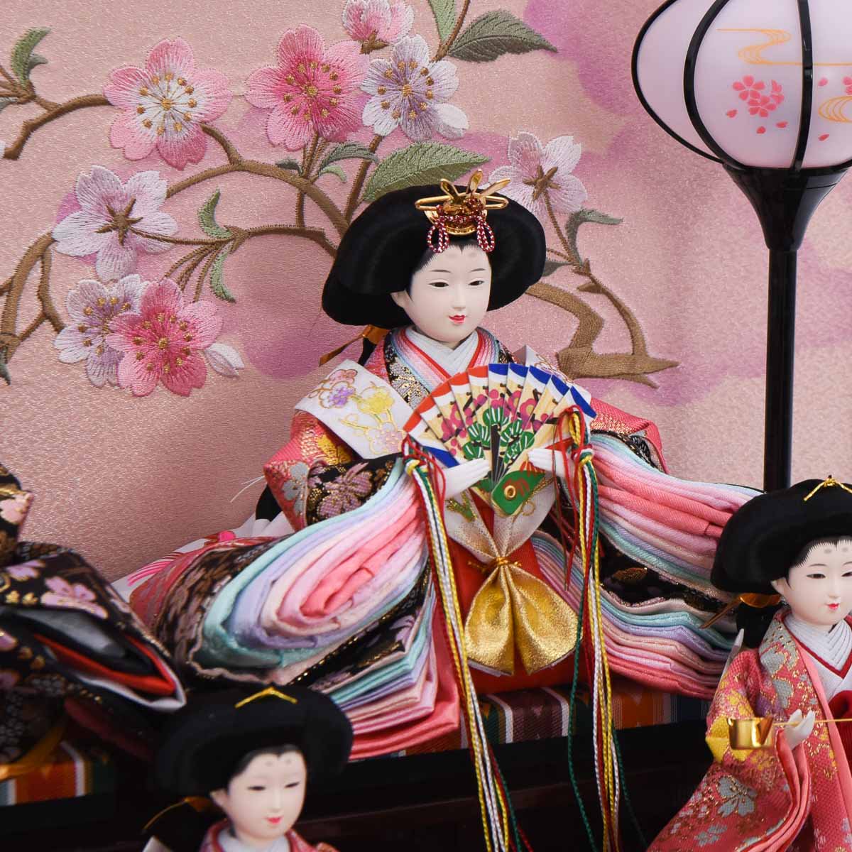 ひな人形 ケース 芥子 アクリル五人飾り - 雛人形・五月人形・羽子板