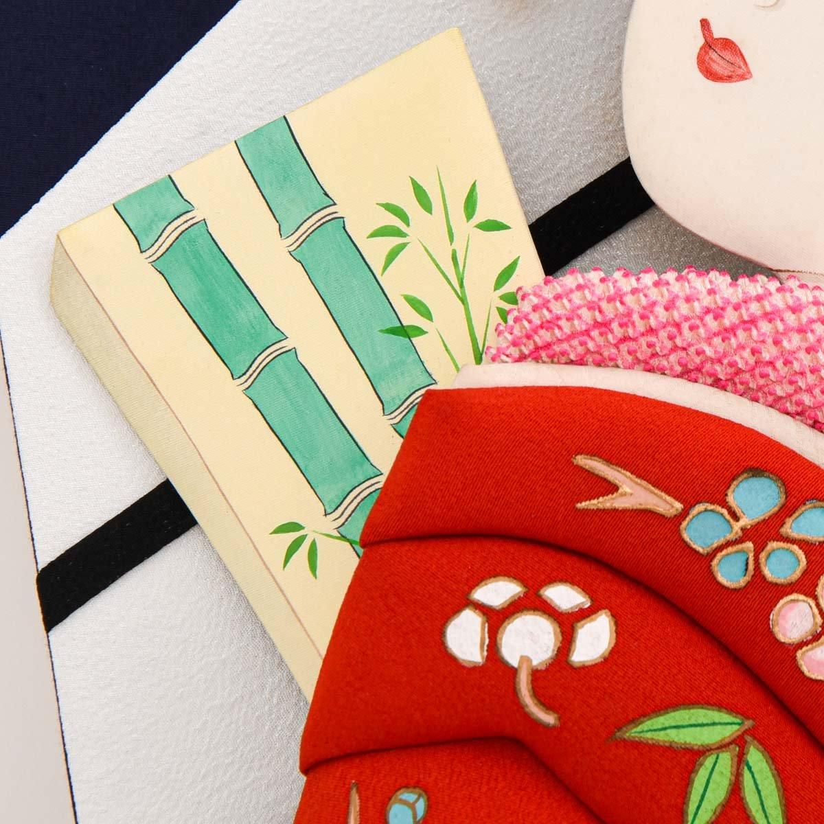 25号 手作り 押絵羽子板 かむろ むさしや豊山 羽子板単品 展示品