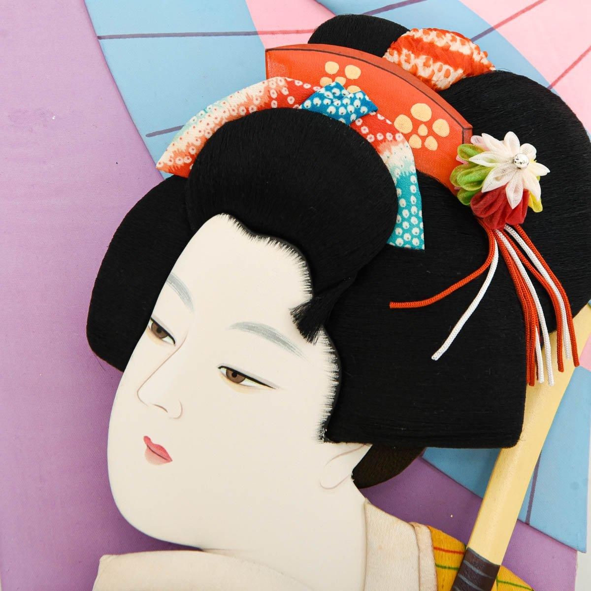 16号 手作り 押絵羽子板 手習 むさしや豊山 羽子板単品 展示品