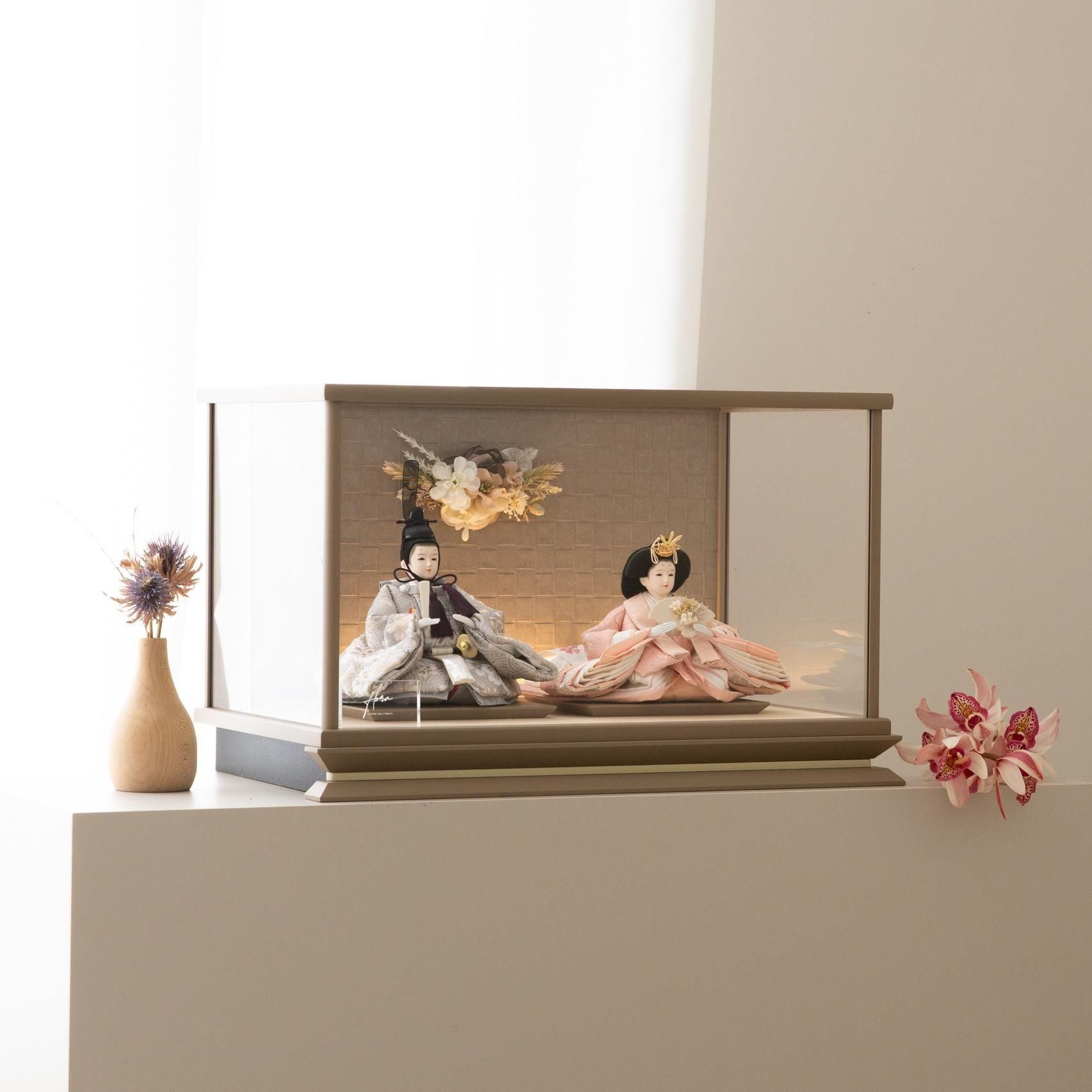 展示品　ケース入りひな人形 展示品ケース入りひな人形