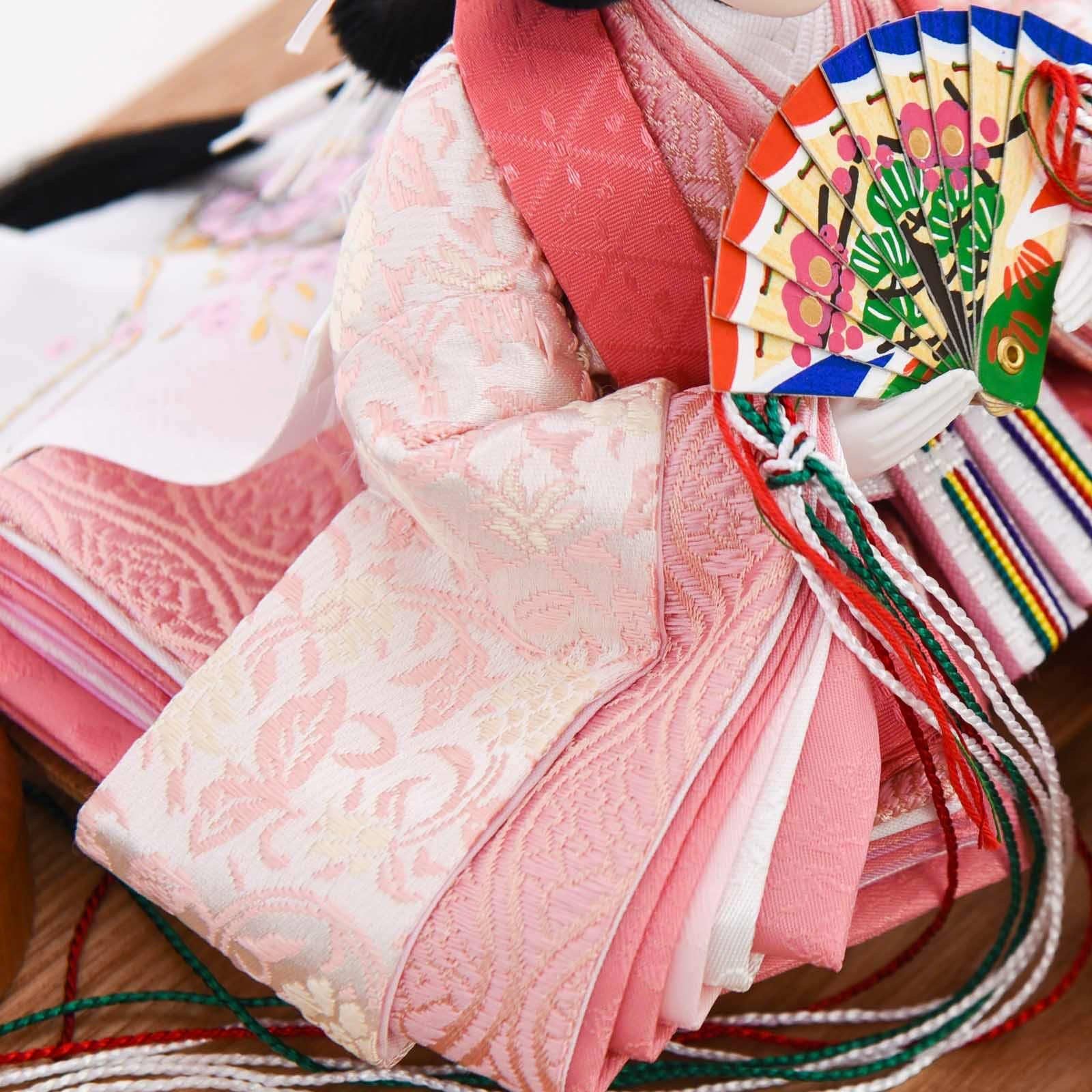 ひな人形 ケース ナチュラル コンパクト正絹 親王飾り - 雛人形・五月