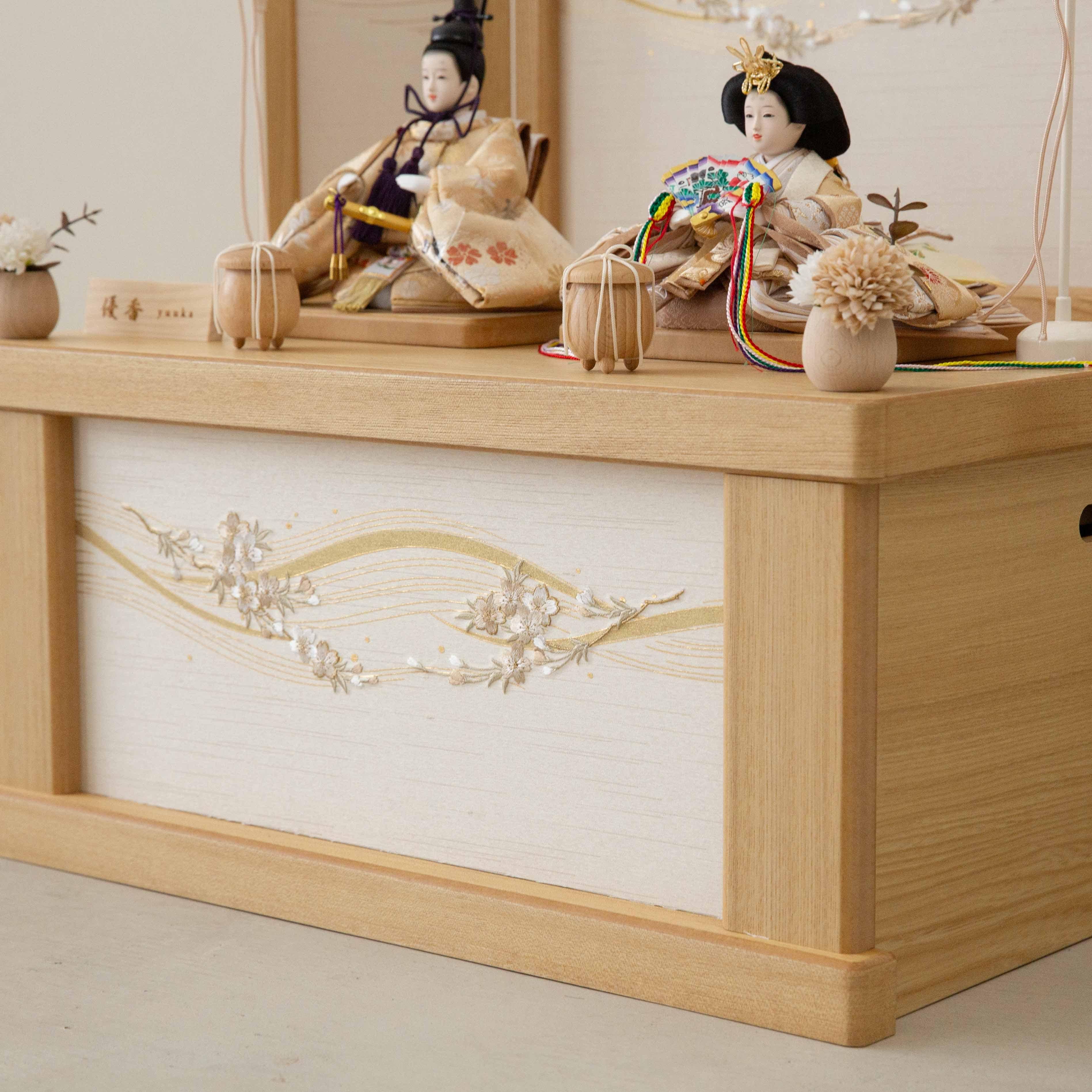 収納ナチュラル飾り台/立雛飾り