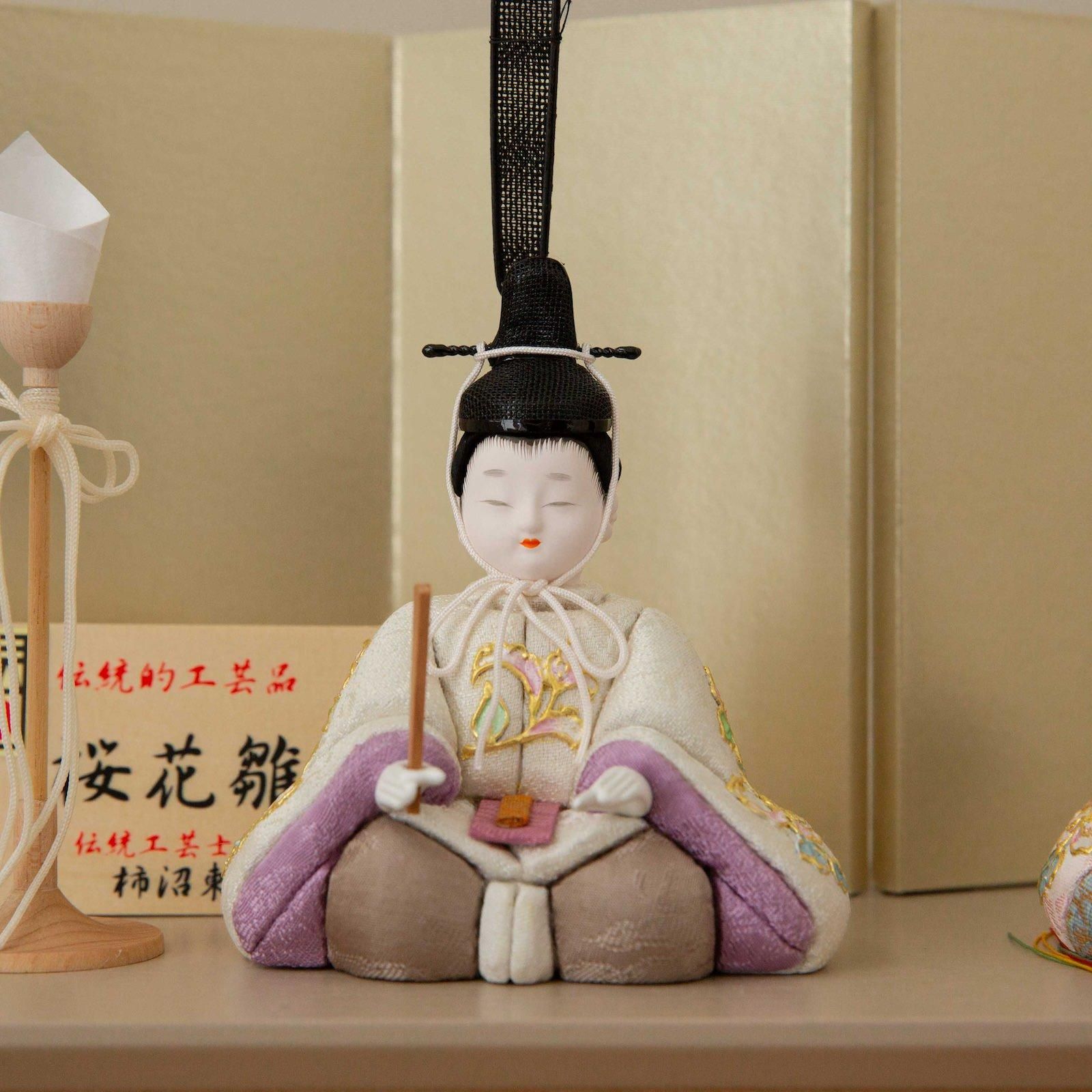 江戸木目込 藤原雛 柿沼東光作 江戸木目込】【木目込】木目込／親王飾木目込人形：慶雲雛：伝統