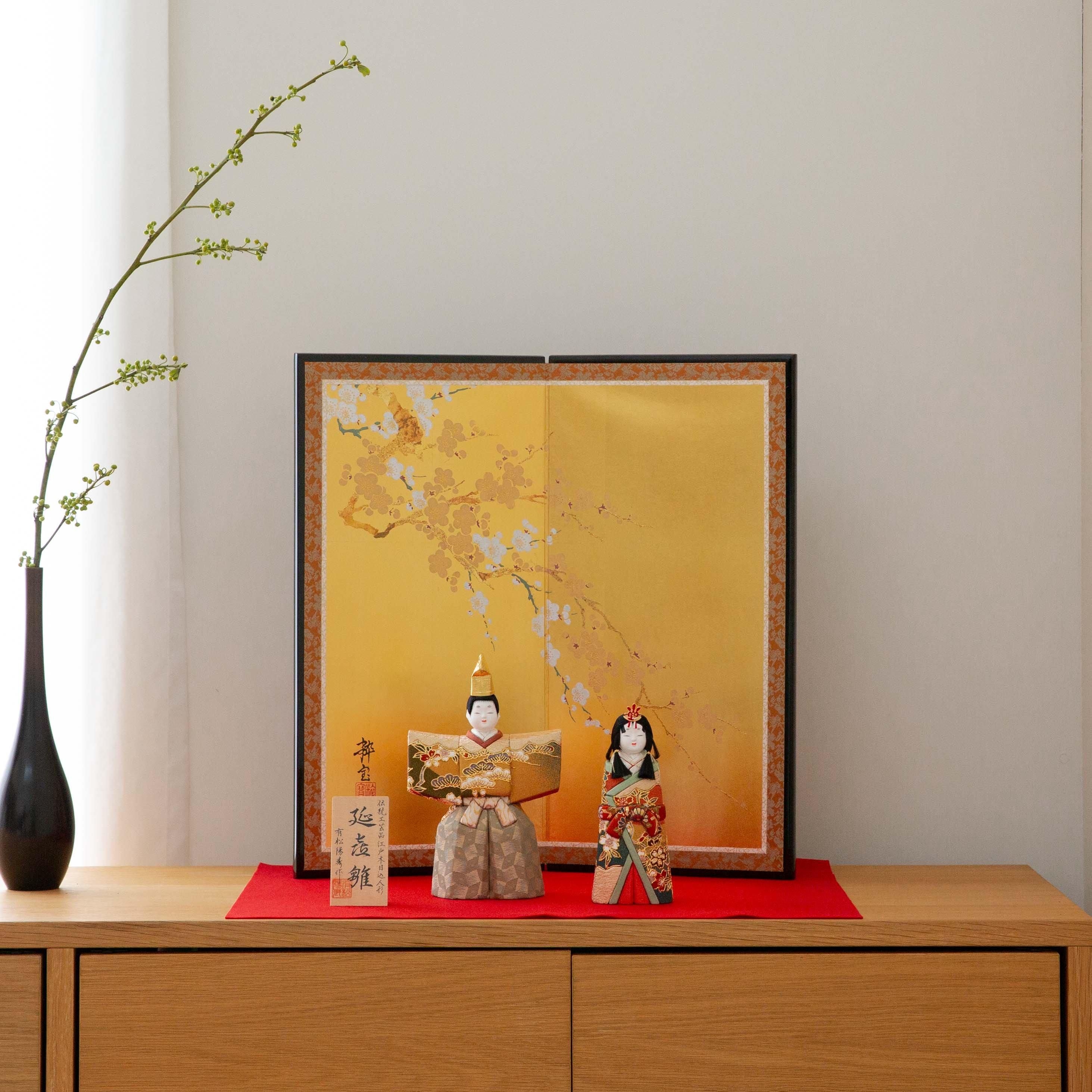 有松人形工房 立ち雛 | 金彩蒔絵 | 有松陽寿 - 雛人形・五月人形