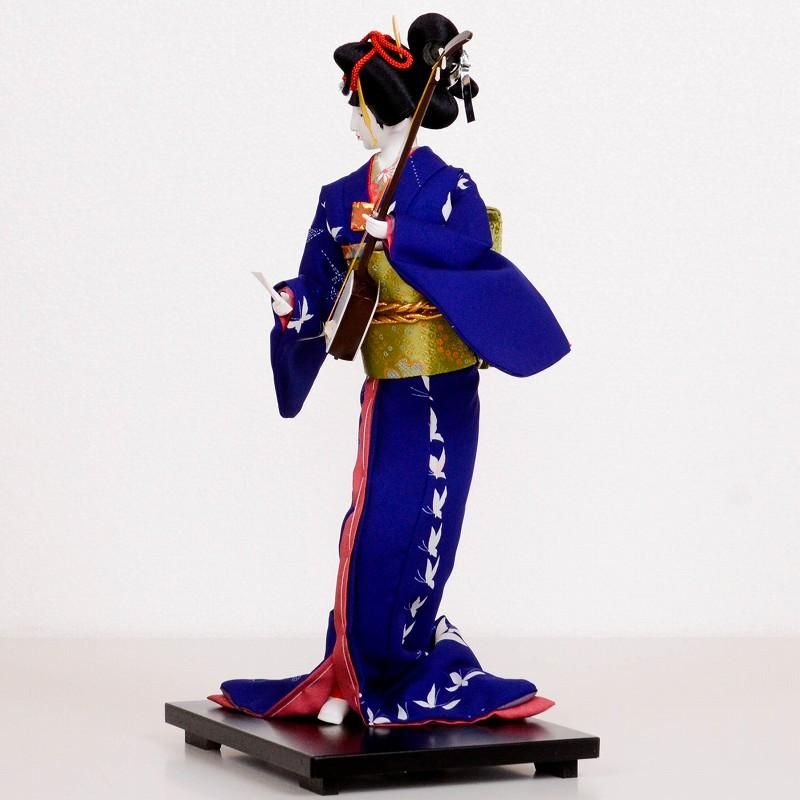 日本人形 友禅 三味線 - 雛人形・五月人形・羽子板・破魔弓 日本人形 友禅 三味線 - 雛人形・五月人形・羽子板・破魔弓