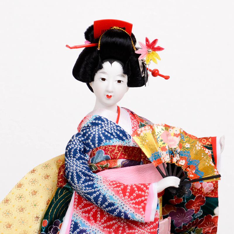 日本人形 友禅 扇 - 雛人形・五月人形・羽子板・破魔弓 －群馬県 人形 
