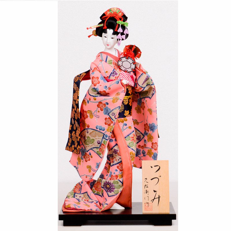 日本人形 総柄 梅 つづみ - 雛人形・五月人形・羽子板・破魔弓 －群馬 