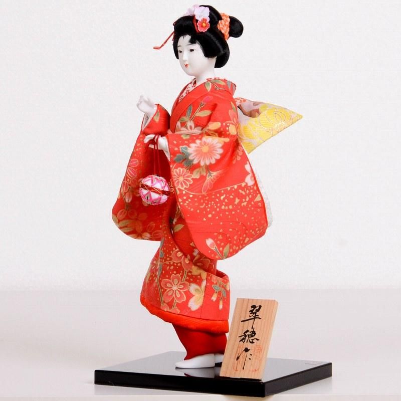 日本人形 友禅 扇 - 雛人形・五月人形・羽子板・破魔弓 －群馬県