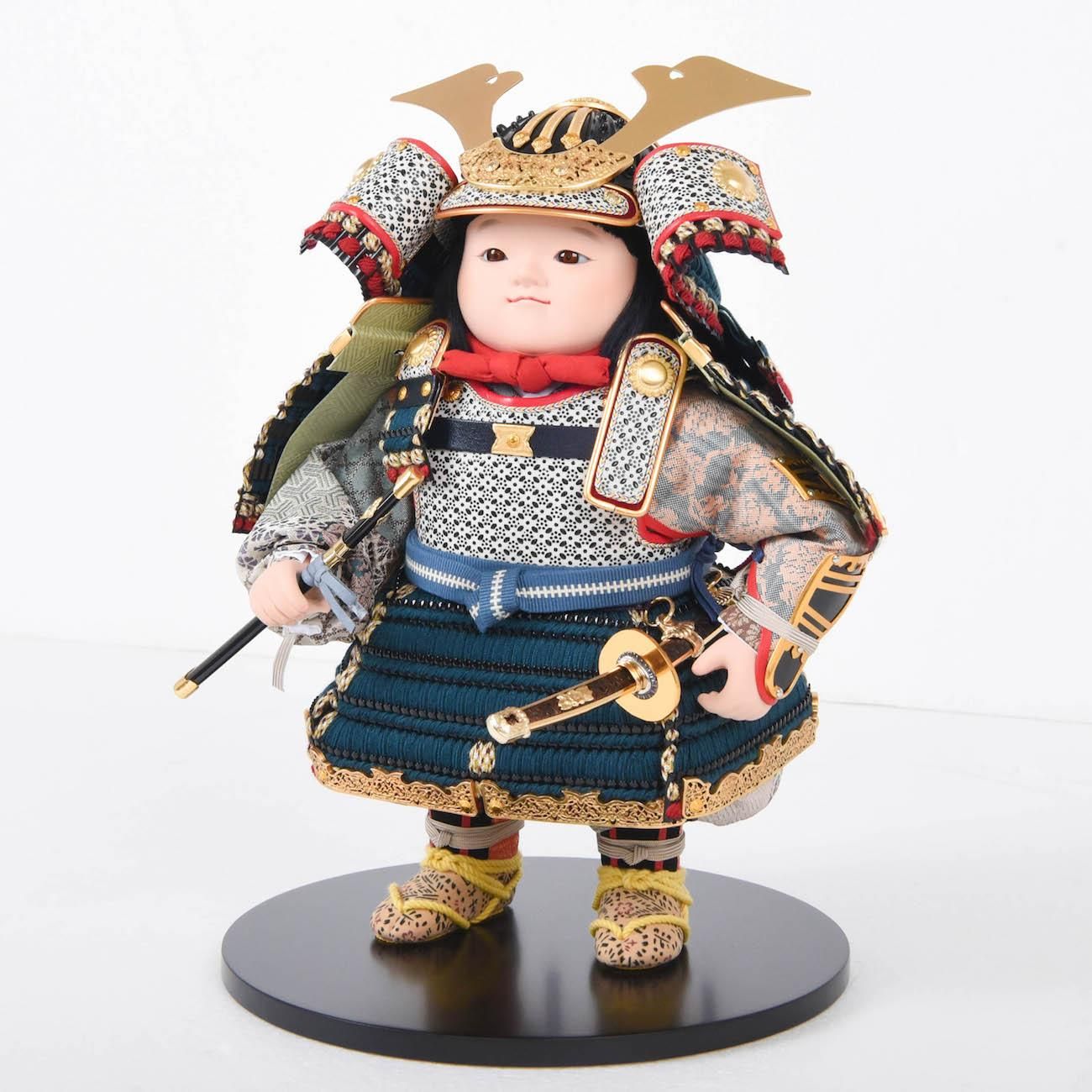 御所人形 武士の鎧入り 約60cm ガラスケース付き 御所人形 武士の鎧入り 約60cm ガラスケース付き