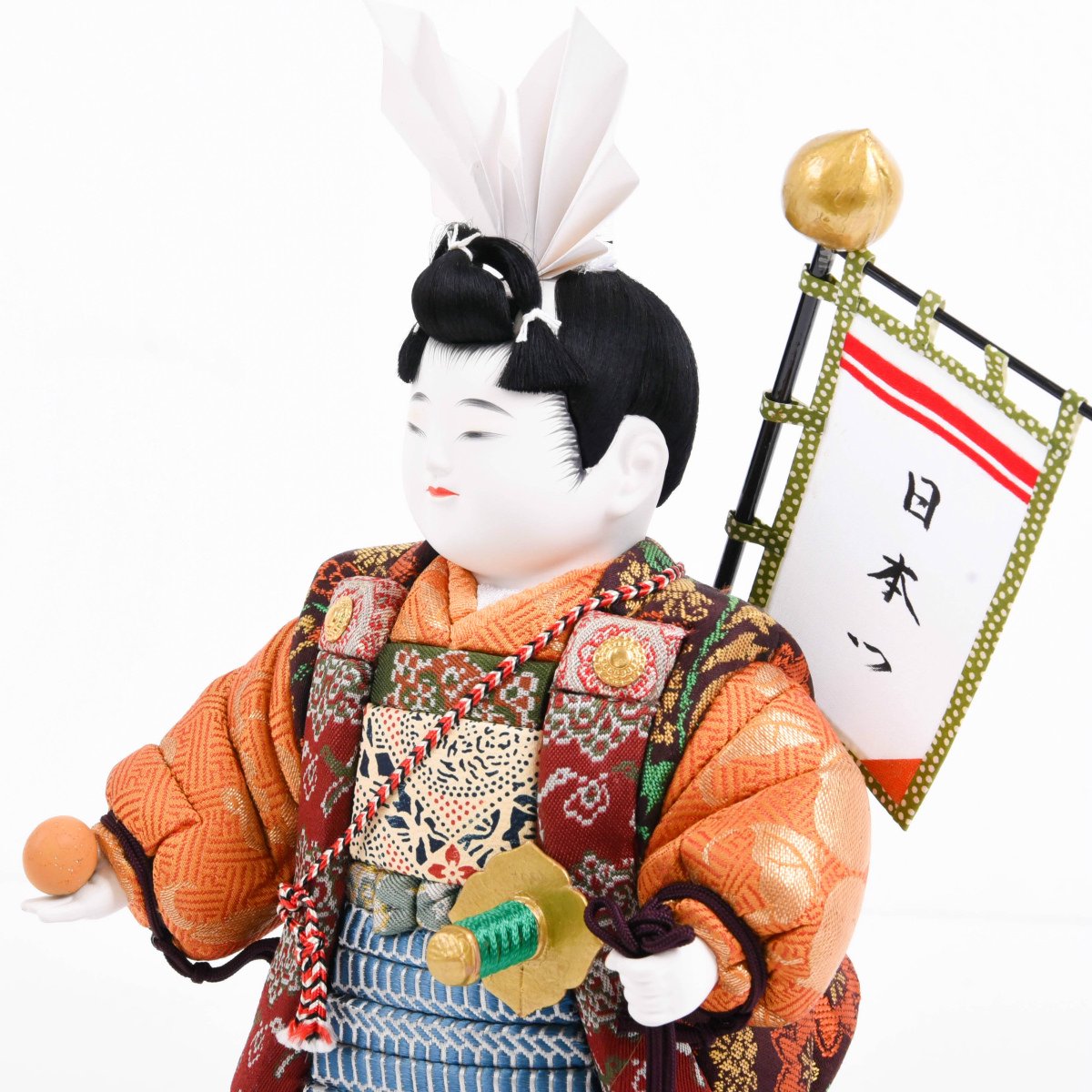 五月人形 桃太郎 原米州 無形文化財 日本人形-