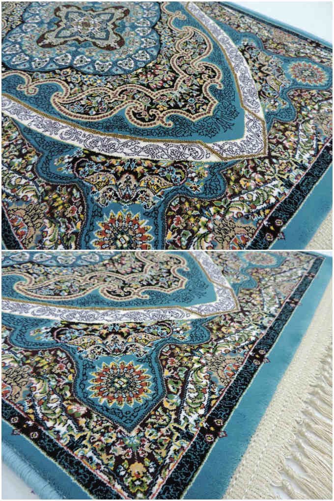 人気を誇る 再入荷！225万ノット、超高密度織！イラン産絨毯 70×120cm ...