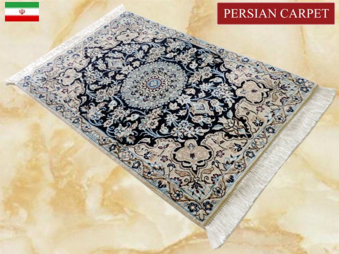 ペルシャ絨毯 カーペット ウール＆シルク 手織り高級 ペルシャ絨毯の