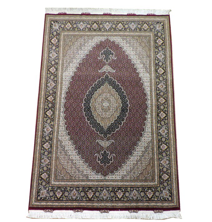 ペルシャ絨毯 カーペット ラグ ウールシルク 手織り 高級 ペルシャ絨毯