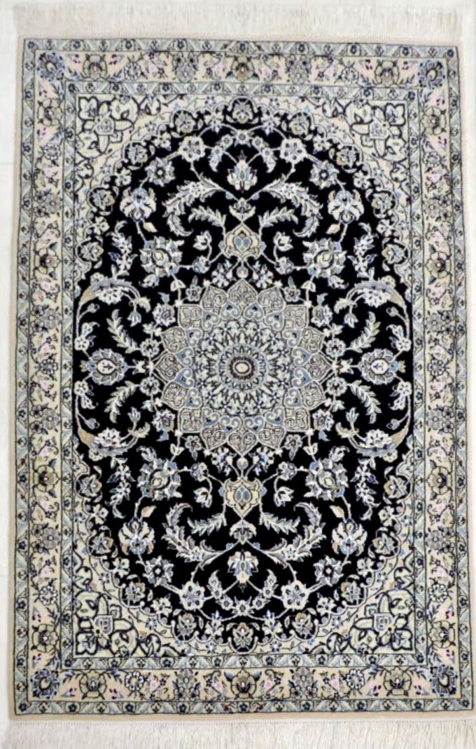 売れ筋がひ贈り物！ 264×202 ペルシャ絨毯 ナイン産 イラン ウール 