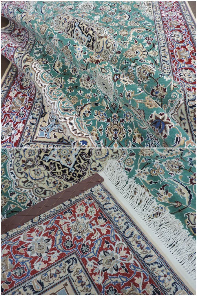 ペルシャ絨毯 カーペット ウール シルク 手織り 高級 ペルシャ絨毯の