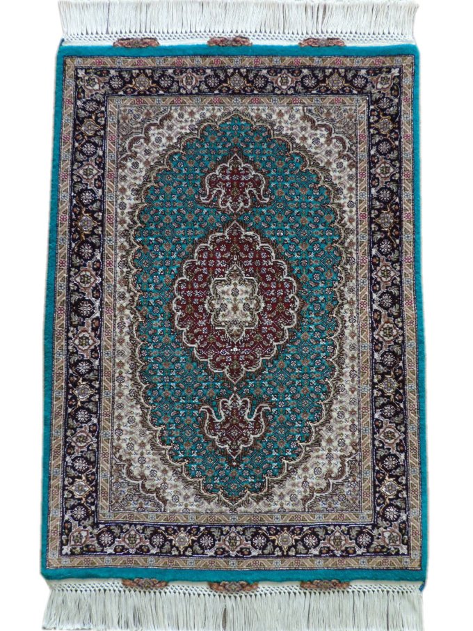 ペルシャ絨毯 カーペット ウール＆シルク 手織り高級 ペルシャ絨毯の