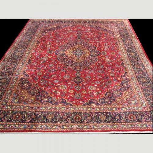 104324 美しいカシュマール産手織りペルシャ絨毯 - ペルシャ絨毯