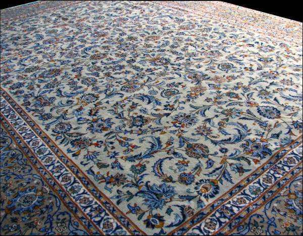 170335☆手織りコルクウールカシャン産ペルシャ絨毯 - ペルシャ絨毯 